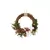 CHRISTMAS WREATH FRONT DOOR WALL HANGING RATTAN ARTIFICIAL FLOWERS RED BERRY VENUE LAYOUT