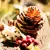 CHRISTMAS WREATH FRONT DOOR WALL HANGING RATTAN ARTIFICIAL FLOWERS RED BERRY VENUE LAYOUT