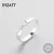 GEOMETRIC WAVE RING REAL 925 STERLING SILVER FINE JEWELRY FOR WOMEN