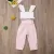 TODDLER BABY GIRLS' SUMMER OUTFIT – LACE STRAP RUFFLE CROP TOP & STRIPED SHORTS