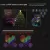 400LED SMART CURTAIN LIGHTS, RGBIC COLOR CHANGING CHRISTMAS LIGHTS STRING DIMMABLE DIY PATTERNS WITH MUSIC FOR BEDROOM COURTYARD