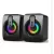 USB COMPUTER SPEAKERS - HIFI STEREO PC SPEAKERS - RGB DESKTOP SPEAKERS WITH BUILT-IN MICROPHONE
