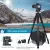 VICTIV CAMERA TRIPOD 63–73 INCH FOR CANON NIKON – LIGHTWEIGHT DSLR CAMERA STAND WITH DETACHABLE 3-WAY SWIVEL PAN HEAD