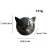 DECORATIVE BLACK CAT STONE FIGURINE - RESIN CAT HEAD HEALING STONE ORNAMENT FOR HOME & OFFICE