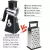3-IN-1 ROTARY CHEESE GRATER & VEGETABLE SLICER - ROTARY VEGETABLE SHREDDER - STAINLESS STEEL MANUAL KITCHEN SHREDDER