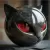 DECORATIVE BLACK CAT STONE FIGURINE - RESIN CAT HEAD HEALING STONE ORNAMENT FOR HOME & OFFICE
