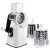3-IN-1 ROTARY CHEESE GRATER & VEGETABLE SLICER - ROTARY VEGETABLE SHREDDER - STAINLESS STEEL MANUAL KITCHEN SHREDDER