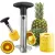 STAINLESS STEEL PINEAPPLE CUTTER - SPIRAL ROTARY PINEAPPLE SLICER - PINEAPPLE PEELER & CORE SEPARATOR