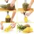 STAINLESS STEEL PINEAPPLE CUTTER - SPIRAL ROTARY PINEAPPLE SLICER - PINEAPPLE PEELER & CORE SEPARATOR