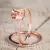 ROSE GOLD FILLED WEDDING RING SET – WHITE CRYSTAL ZIRCON ENGAGEMENT & ETERNITY BAND