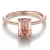 ROSE GOLD FILLED WEDDING RING SET – WHITE CRYSTAL ZIRCON ENGAGEMENT & ETERNITY BAND
