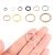 PREMIUM METAL JUMP RINGS SET – SILVER/GOLD/BRONZE SPLIT RINGS & CONNECTORS FOR DIY JEWELRY MAKING