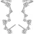 STERLING SILVER STAR STUD EARRINGS – ELEGANT ZIRCONIA SHINY STAR EARRINGS FOR WOMEN