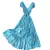 BOHEMIAN IRREGULAR RUCHED FLORAL MAXI - VINTAGE BACKLESS RUFFLE DRESS | PROTECHSHOP