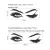 CREATIVE PRETTY EYELASHES WALL STICKER GIRL ROOM LIVING ROOM DECORATIONS FOR HOME WALLPAPER MURAL