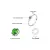 WHITE TOPAZ LOPSIDED RING 925 STERLING SILVER RINGS FOR WOMEN ENGAGEMENT RING SILVER 925 GEMSTONES JEWELRY