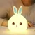 LED RABBIT NIGHT LIGHT USB FOR CHILDREN BABY KIDS GIFT ANIMAL CARTOON DECORATIVE LAMP