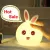LED RABBIT NIGHT LIGHT USB FOR CHILDREN BABY KIDS GIFT ANIMAL CARTOON DECORATIVE LAMP
