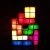 TETRIS PUZZLE LIGHT STACKABLE LED DESK LAMP CONSTRUCTIBLE BLOCK NIGHT LIGHT RETRO GAME TOWER