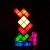 TETRIS PUZZLE LIGHT STACKABLE LED DESK LAMP CONSTRUCTIBLE BLOCK NIGHT LIGHT RETRO GAME TOWER