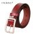 WHITE LEATHER BELTS FOR WOMEN'S BELTS WAIST SLIVER METAL BUCKLE STRAP FOR LADIES JEANS WILD RED BELT