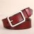 WHITE LEATHER BELTS FOR WOMEN'S BELTS WAIST SLIVER METAL BUCKLE STRAP FOR LADIES JEANS WILD RED BELT