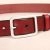 WHITE LEATHER BELTS FOR WOMEN'S BELTS WAIST SLIVER METAL BUCKLE STRAP FOR LADIES JEANS WILD RED BELT