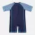 ONE-PIECE BABY BOY'S SWIMWEAR FISH PRINTED RASHGUARD SWIMSUIT CHILD SHORT SLEEVE RASH GUARD