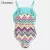 ONE-PIECE SWIMSUITS ETHNIC STYLE VINTAGE PRINTED SWIMWEAR KIDS TASSEL BIKINI BEACH WEAR