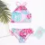 FLOWER PRINT GIRLS SWIMSUIT SWIMWEAR COLORFUL KIDS BIKINIS SUMMER