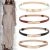 ELASTIC WOMEN BELTS STRAP THIN SKINNY LADIES DRESS WAIST BELT LEATHER GOLD BUCKLE FEMALE RED BELTS