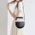 CROSSBODY BAGS FOR WOMEN HALF ROUND MESSENGER BAG PU LEATHER LUXURY HANDBAGS LADY BAGS