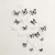 18PCS BLACK WHITE 3D CRYSTAL BUTTERFLY WALL STICKER WEDDING DECORATION BUTTERFLIES