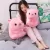 PINK SITTING PIG BIG HEAD PIGGY STUFFED DOLL HUGGABLE ANIMAL PLUSH TOY