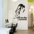 BEAUTY GIRL LONG HAIR SCISSORS COMB BARBERSHOP WALL STICKERS VINYL REMOVABLE INTERIOR STICKER