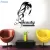 BEAUTY GIRL LONG HAIR SCISSORS COMB BARBERSHOP WALL STICKERS VINYL REMOVABLE INTERIOR STICKER