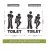 TOILET SEAT ENTRANCE SIGN WALL STICKER VINYL ART REMOVABLE BATHROOM DECALS DECOR