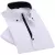SUMMER SMART CASUAL DIAMOND BUTTONS MENS DRESS SHIRT WHITE SHORT SLEEVE