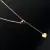 2PC FASHION JEWELRY GOLD COLOR LOVE HEART LONG PENDANT NECKLACE ADJUSTABLE CHAIN NECKLACE FOR WOMEN