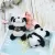 2PCS SUPER CUTE PANDA BEAR BROOCH PANDA PINS ANIMAL BROOCHES SOFT PLUSH TOY ACCESSORIES LOVE PANDA