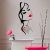 BEAUTY SALON HAIRSTYLE ROOM DECORATION HAND GIRL FACE WALL STICKER