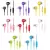 IN-EAR MOBILE PHONE HEADSET LINE CONTROL SUBWOOFER WITH WHEAT EARPHONES