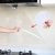 KITCHEN OIL PROOF WALL STICKER CLEAR GLOSSY SELF ADHESIVE FILM COVERING REMOVABLE PROTECTIVE FILM