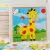 TOY WOODEN 3D PUZZLE JIGSAW TANGRAM FOR CHILDREN BABY CARTOON ANIMAL/TRAFFIC PUZZLES