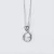 SILVER CRYSTAL ROUND MINIMALIST PENDANT NECKLACES MINIMALIST FINE JEWELRY