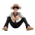 ONE PIECE FIGURES SITTING LUFFY FIGURINE SHIRT PHOTO ARTIST STYLIST MODEL DECORATION TOYS