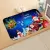 CHRISTMAS CARPET DECORATION HOME FLOOR MAT ROOM NON-SLIP FLANNEL RUG SANTA CLAUS XMAS