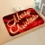 CHRISTMAS CARPET DECORATION HOME FLOOR MAT ROOM NON-SLIP FLANNEL RUG SANTA CLAUS XMAS