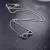 NECKLACE JEWELRY PENDANT SILVER FOR WOMEN LINK CHAIN ZIRCON FINE PARTY