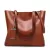 LEATHER BUCKET BAG SIMPLE DOUBLE STRAP HANDBAG SHOULDER BAGS FOR WOMEN